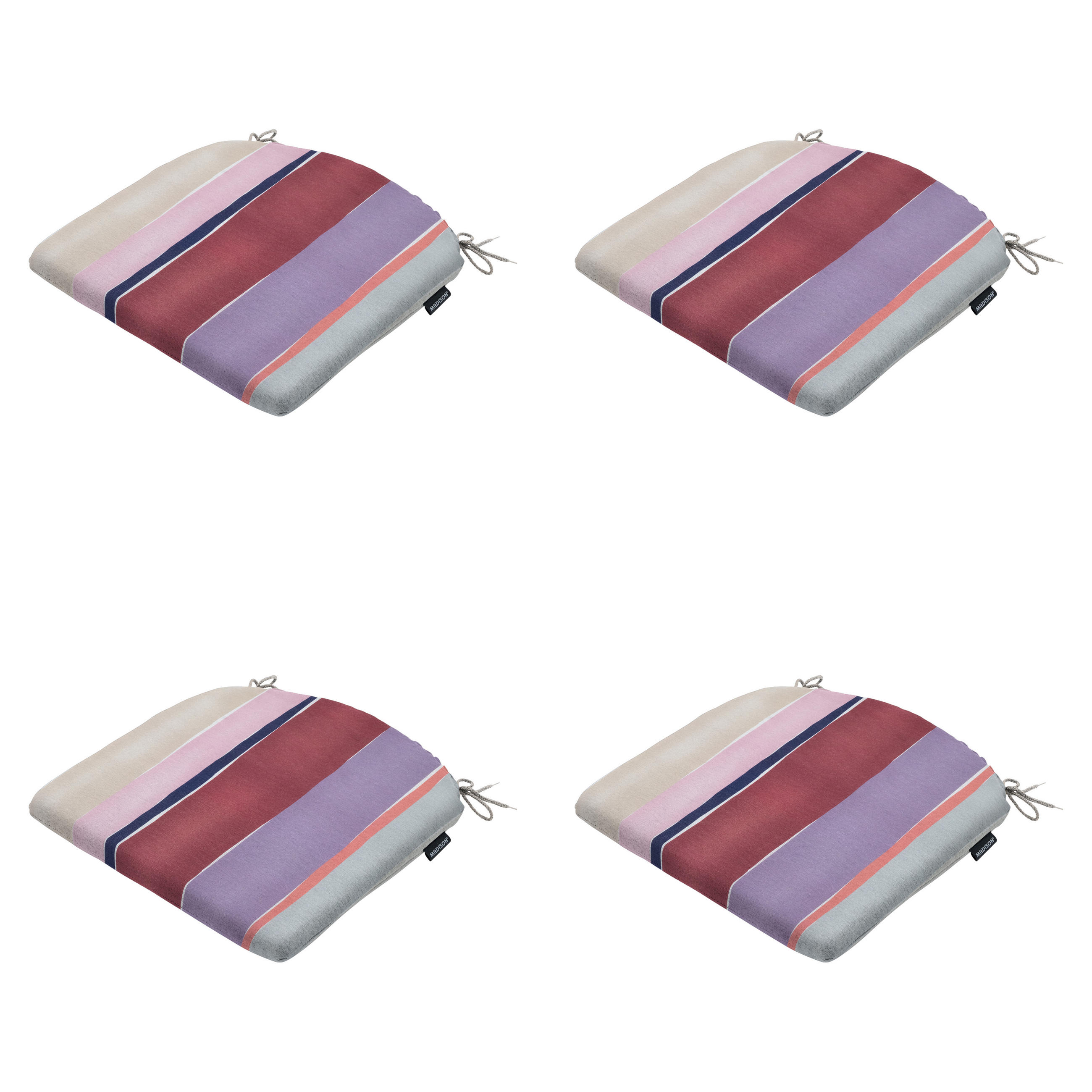 SITZKISSEN Nox - Mehrfarbig - 46/48/4,5 cm - 4er-Set - Multicolor, Textil (48/4/46cm) - Madison