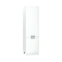 KÜHLUMBAUSCHRANK D60LO/2133 P/L – Morvex – Elegantes Design – Weiß / Matt - Weiß, Holzwerkstoff/Metall (60/213.3/56cm) - ROYAL24_MARKT