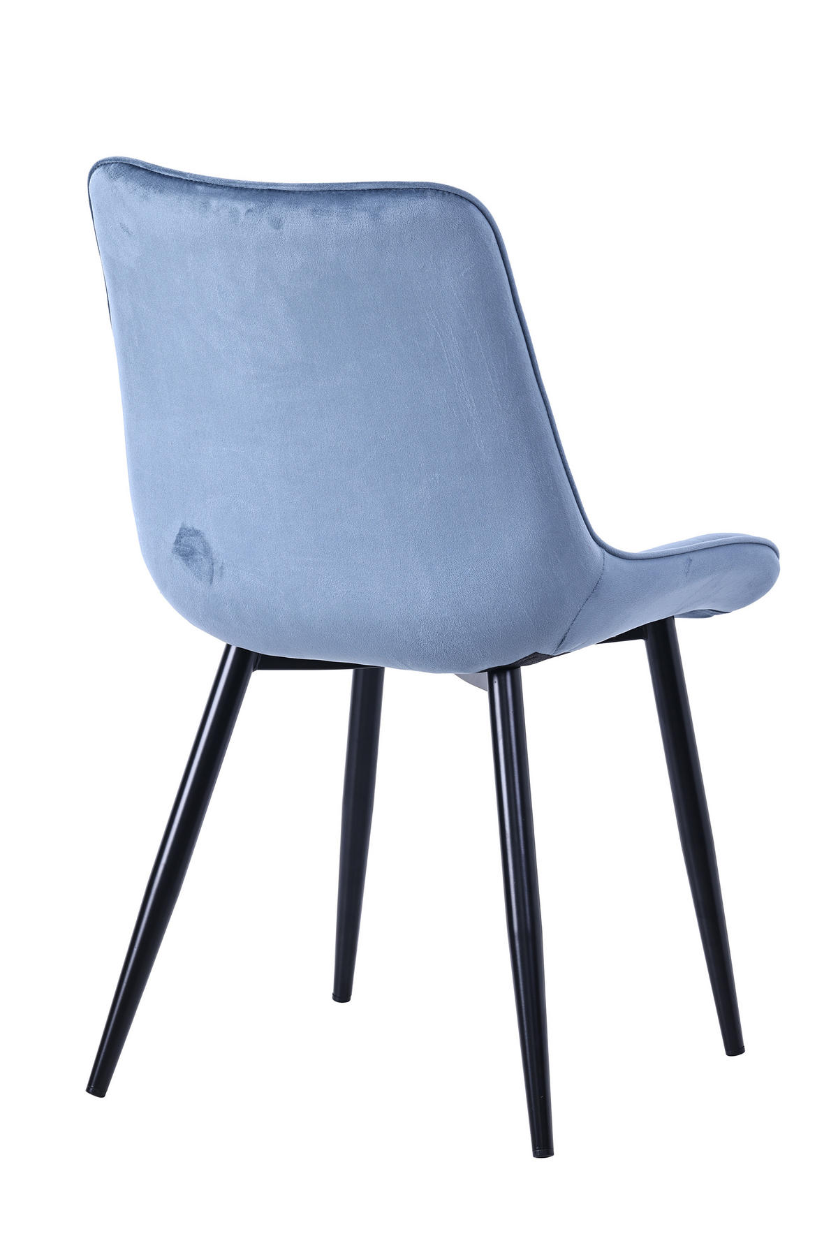 STUHL-SET 2 Stück aus Samt in Modernem Stil-YZ2 - Blau, Textil (53/88/62.5cm) - HOMAVO