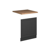 PŘEDNÍ PANEL Fame-Line, Anthrazit-Gold Landhaus/Antracit, 60 cm, PD Dub - antracitová, kompozitní dřevo (60/67.4/60cm) - Vicco
