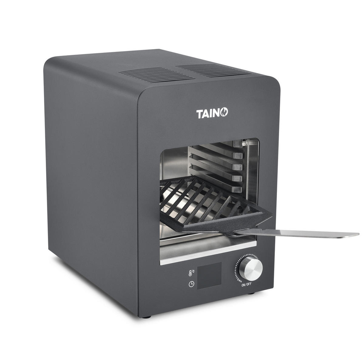 OBERHITZEGRILL elektrisch - Schwarz, Metall (27/39.5/38cm) - TAINO