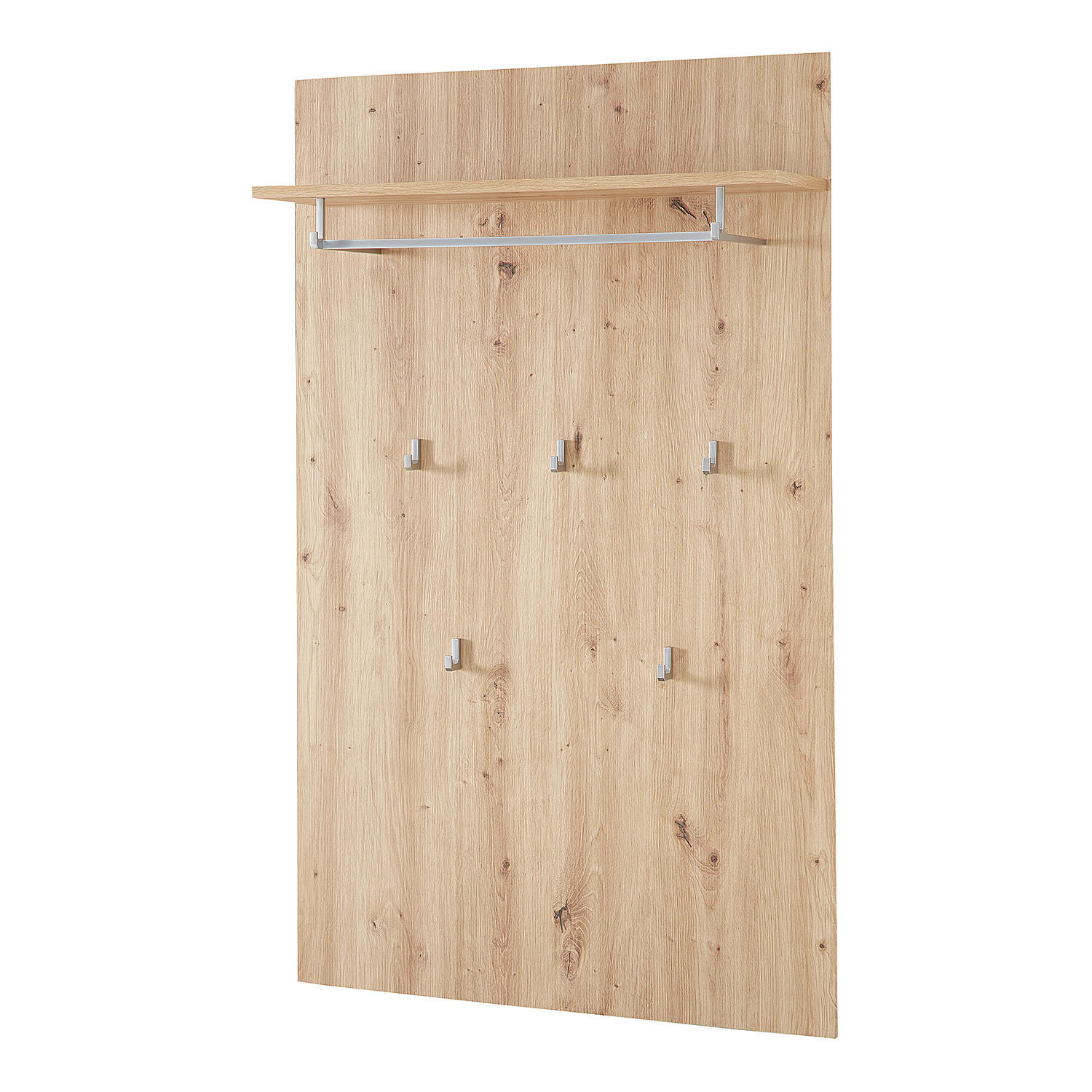 GARDEROBENPANEEL - Eiche Artisan Dekor - Braun, Holzwerkstoff/Metall (84/135/27cm) - home24