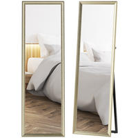 STANDSPIEGEL DE-09742 flexibel platzierbar, 160 x 50 cm Goldton - Goldfarben, Glas (50/160/4cm) - ComfortXL