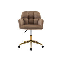 BÜROSTUHL ohne Armlehnen - 59 cm x 60 cm - stoff - beige Pega - Beige, Textil/Metall (59/86/60cm) - Vente-Unique
