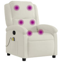 MASSAGESESSEL Creme Samt - Creme, Textil (144.5/82/71cm) - vidaXL