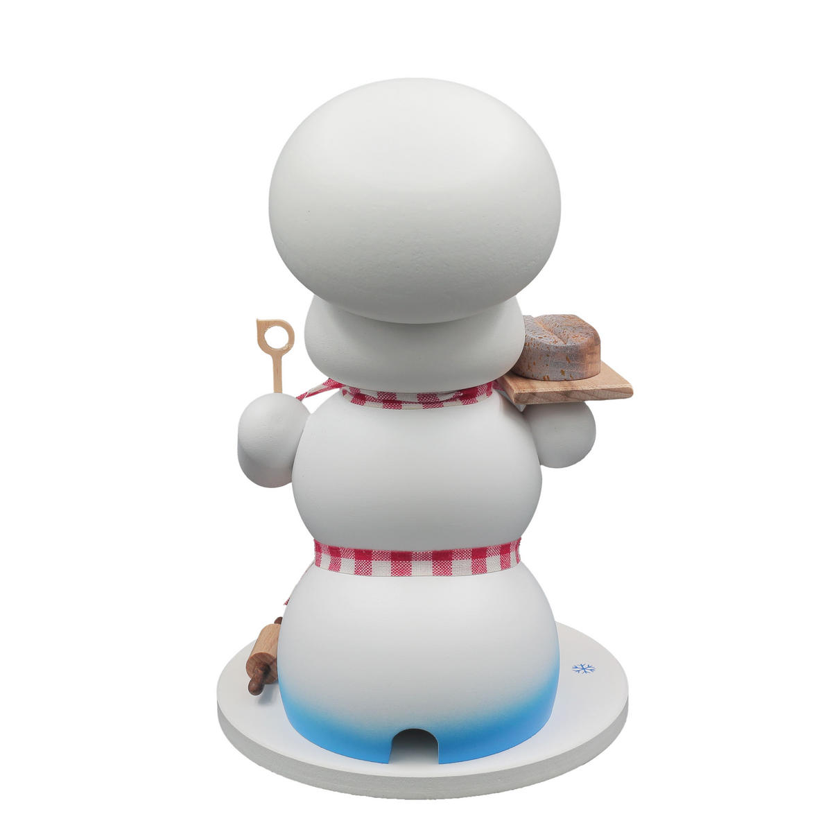 RAUCHFIGUR Schneemann Weiß Bäcker 19 cm - Multicolor, Holz (15/19/0.1cm)