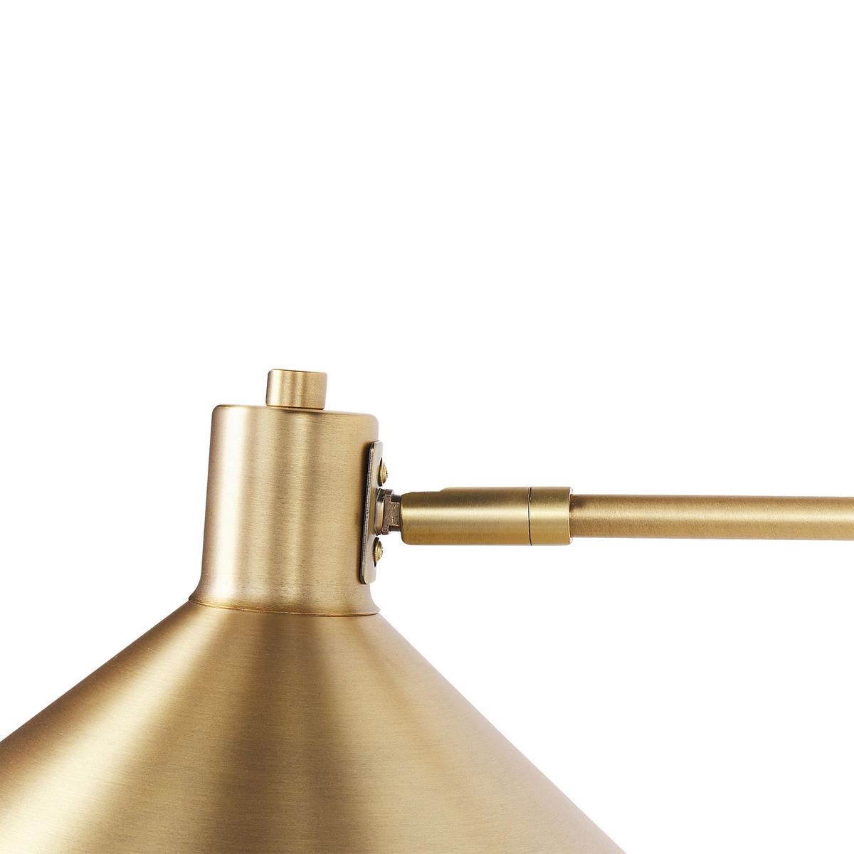 WANDLEUCHTE Gold Kadassa - Goldfarben, Metall (84/38/20cm) - Beliani