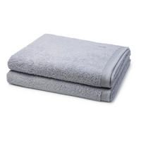 DUSCHTUCH Superwuschel 2er-Set - Hellgrau, Textil (80/150cm) - MÖVE