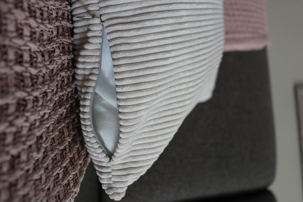 KISSENHÜLLE Inga Cord Look natur - Beige, Textil (40/40cm) - Magma Heimtexx
