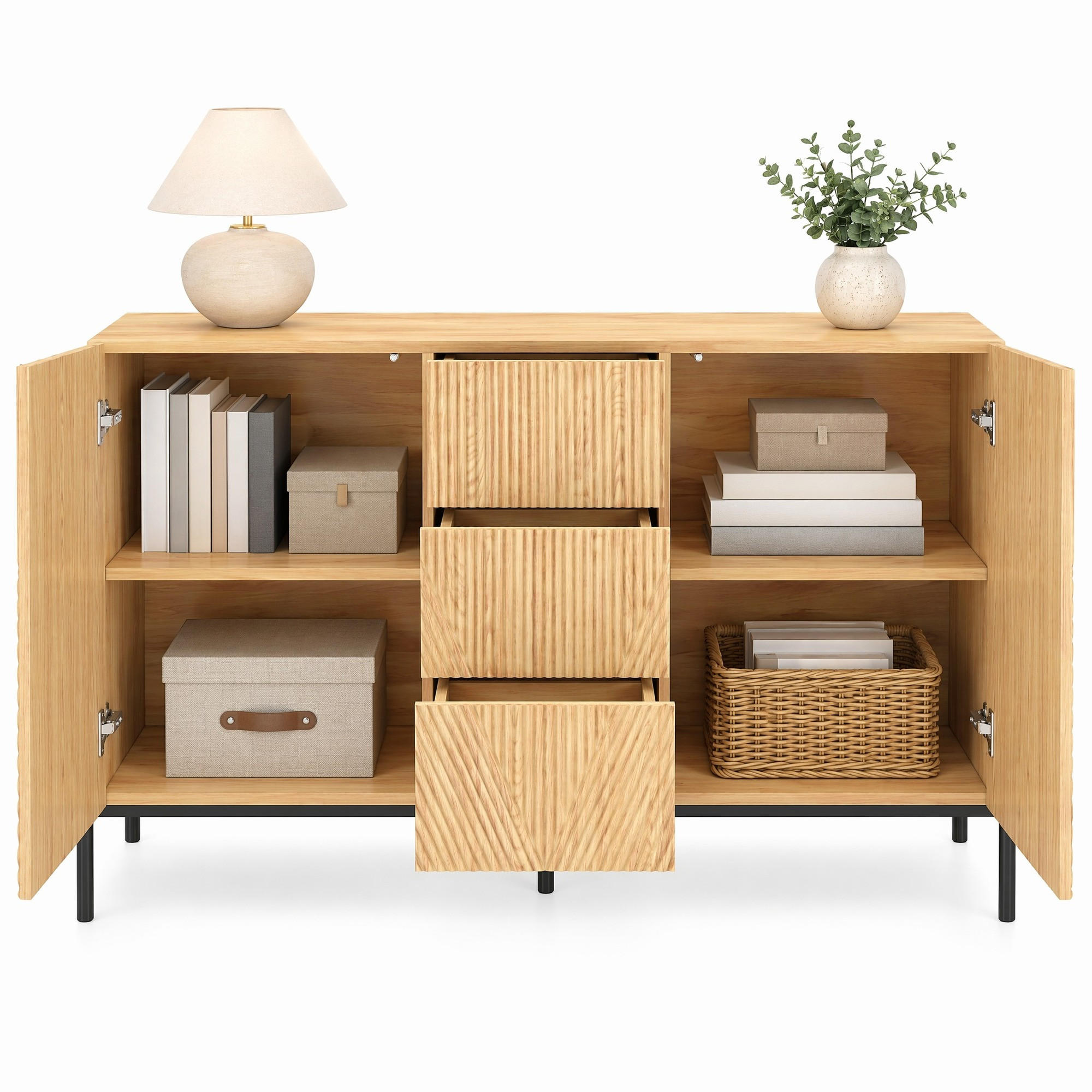 Ivmeu Sideboard Natur 115.5x76x40 cm