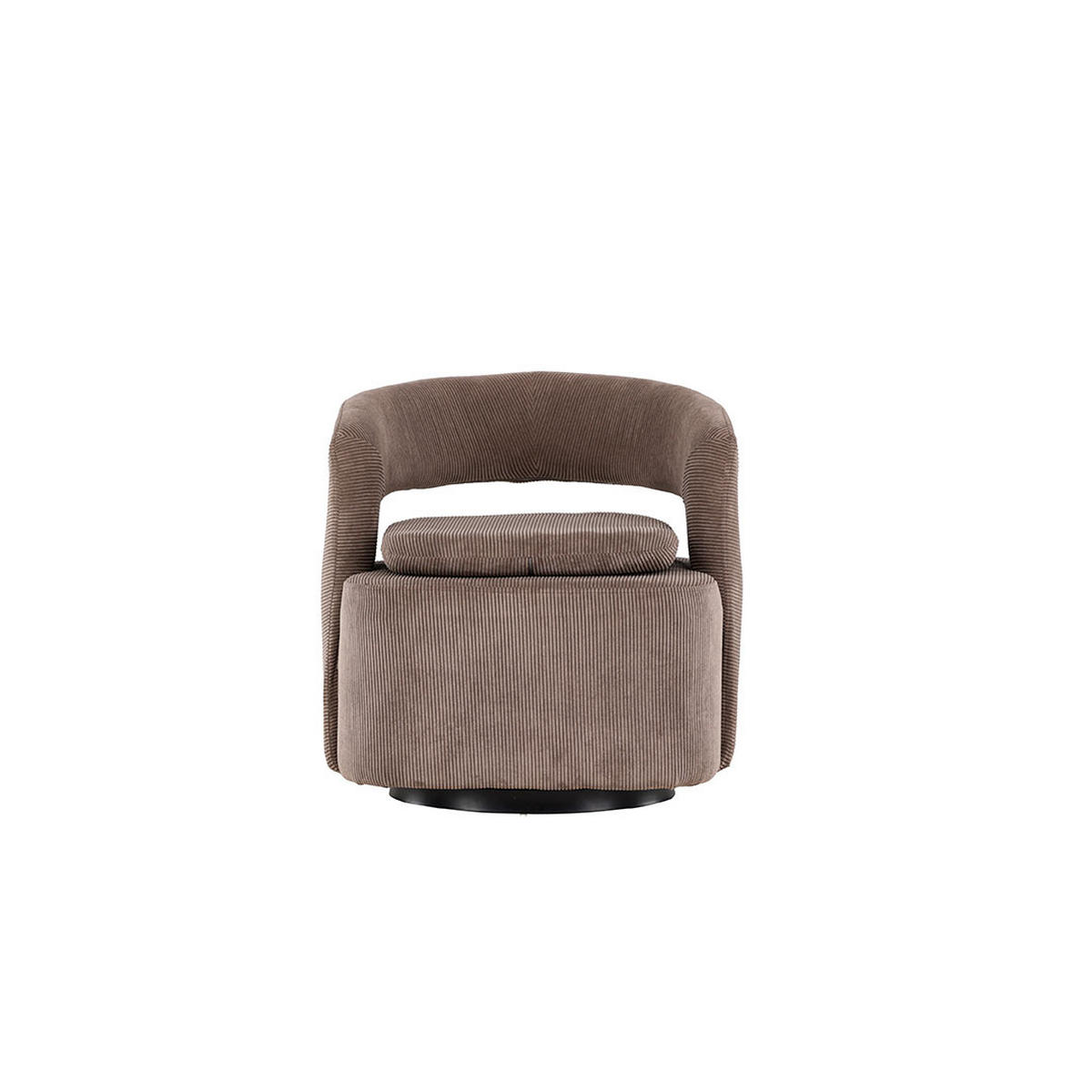 SESSEL, Laurel, Braun, Metall / Stoff, 69 x 72 x 75 cm - Braun, Textil/Metall (69/75/72cm) - ebuy24