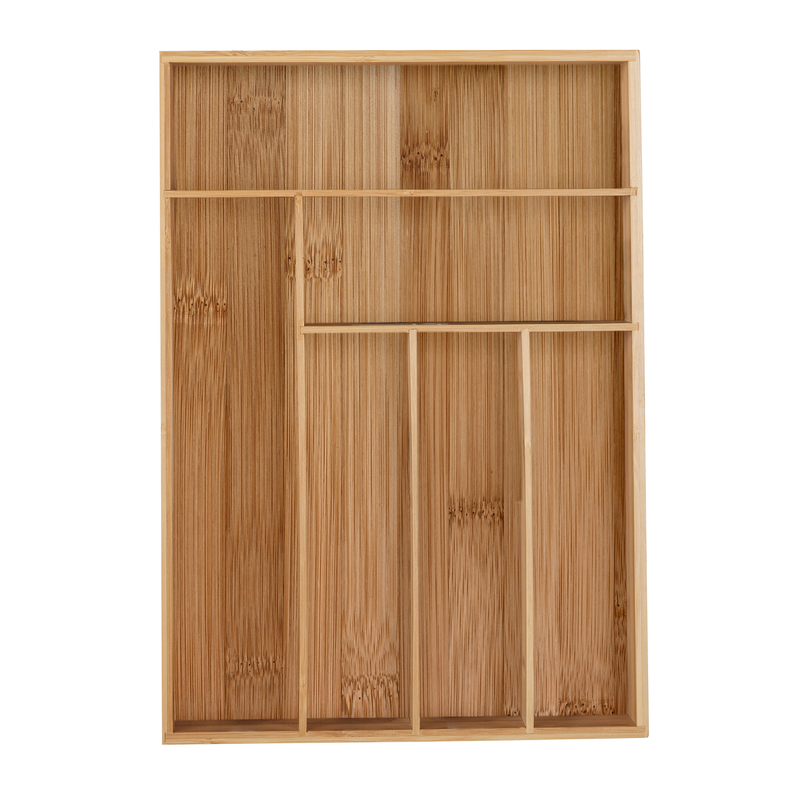 BESTECKKASTEN - Hellbraun, Holz/Holzwerkstoff (30.5/5/43cm) - Relaxdays