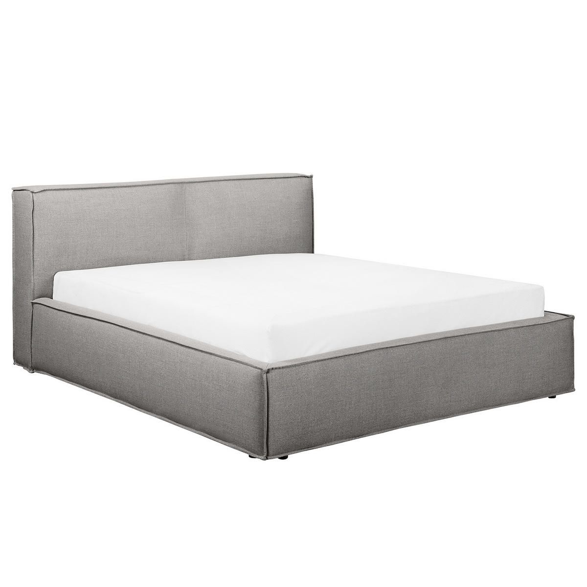 POLSTERBETT - Grau, Textil (140/200cm) - home24