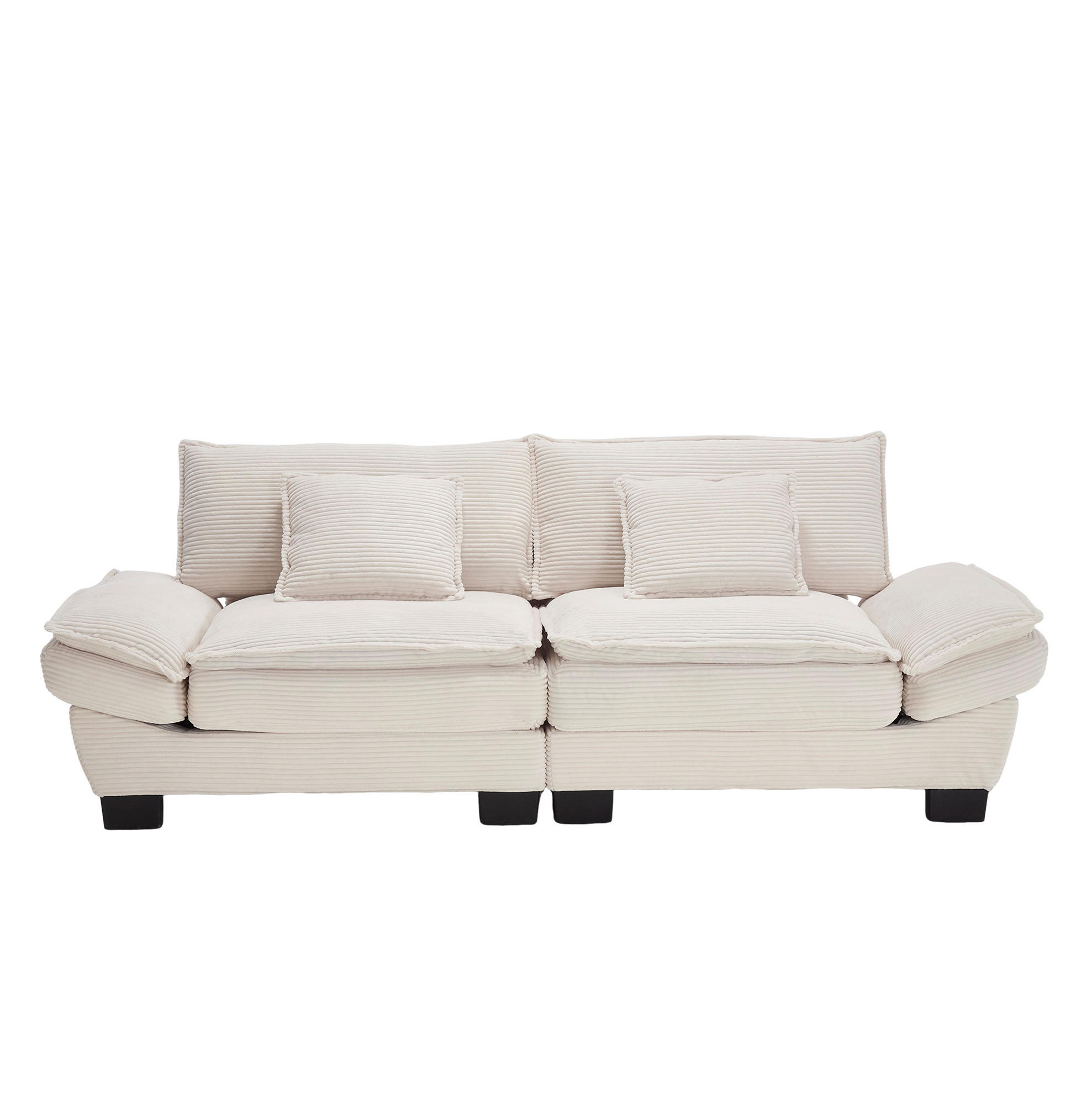 Okmyhome 2-Sitzer Beige 81x81x224 cm