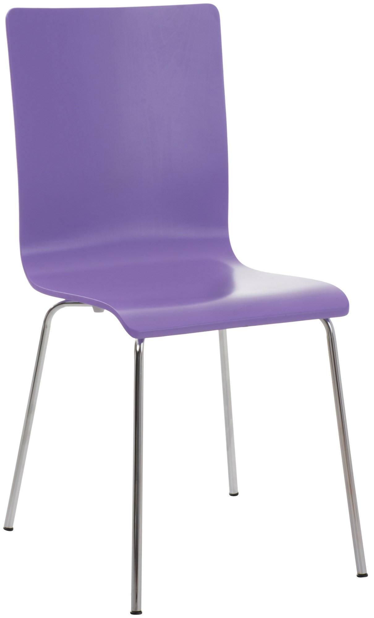 BESUCHERSTUHL PEPE 87x43x47 cm Lila Holz Metall - Lila, Metall (43/87/47cm) - DELUKE