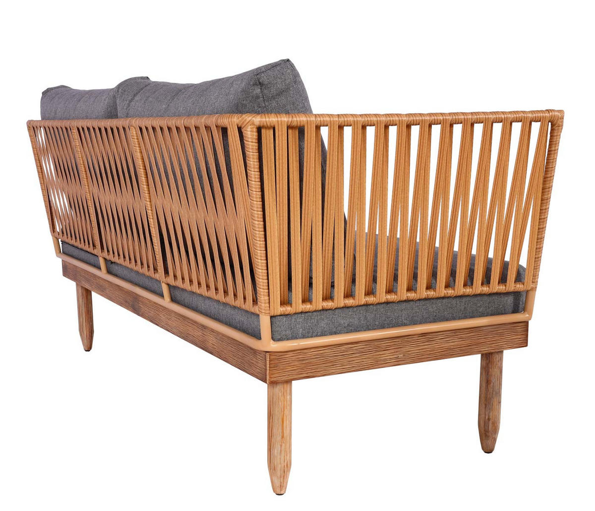 GARTENGARNITUR Gartenset Dunkelgrau - Grau, Holz - PROREGAL