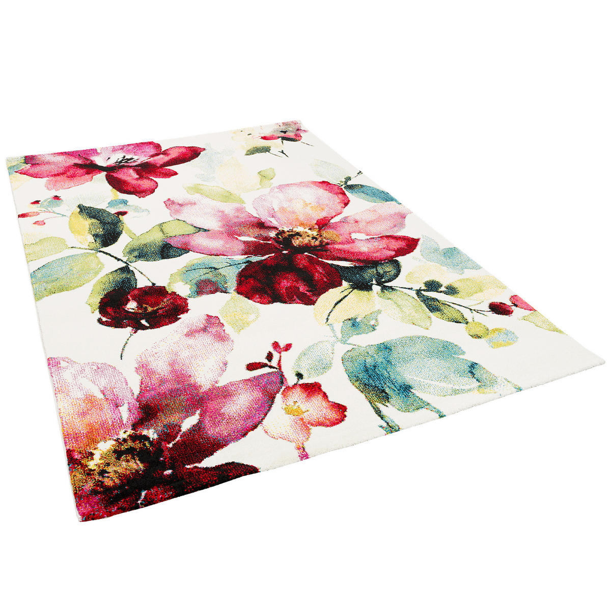 DESIGNER TEPPICH BRILLIANT BLUMEN - Multicolor, Textil (160/230cm) - Pergamon