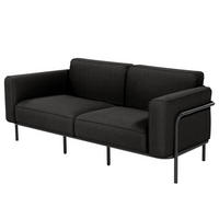 2-SITZER OUTDOOR-SOFA - Schwarz, Textil/Metall (182/76/88cm) - home24