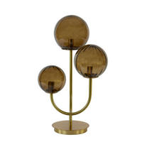 TISCHLAMPE Magdala Braun Ø38/60 cm - Braun, Glas (38/20/60cm) - Light & Living
