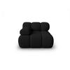 MODUL links Bellis aus 3D-Stoff schwarz - Schwarz, Textil (94/70/94cm) - Micadoni
