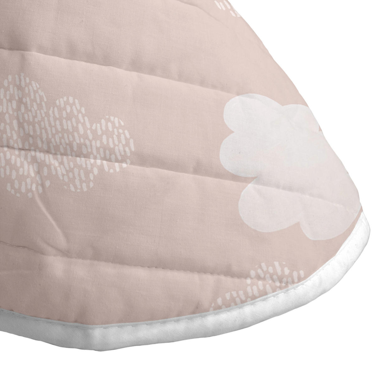 TAGESDECKE Clouds Rosa 200x260 cm (Bett 105) - Pink, Textil (200/260cm) - Happy Friday