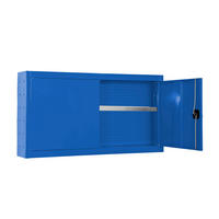 WERKZEUGSCHRANK Hängend Amego 1x Fachboden HxBxT 55x90x27,5 cm Metall Abschließbar Blau - Blau, Metall (90/55/27.5cm) - PROREGAL