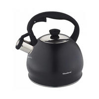 WASSERKESSEL Schwarz 23/19.5/22 cm 7757 - Schwarz, Metall (23cm) - Klausberg 