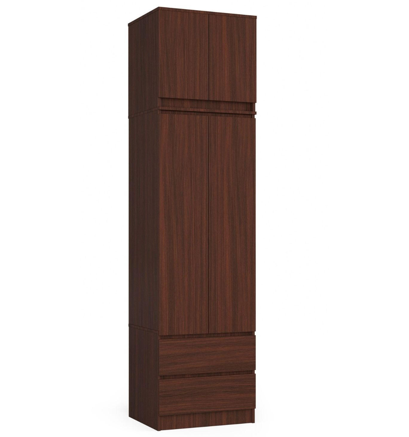 KLEIDERSCHRANK Wengefarben 60x51x234 cm - Wengefarben, Holzwerkstoff (60/234/51cm) - Akord