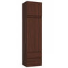 KLEIDERSCHRANK Wengefarben 60x51x234 cm - Wengefarben, Holzwerkstoff (60/234/51cm) - Akord