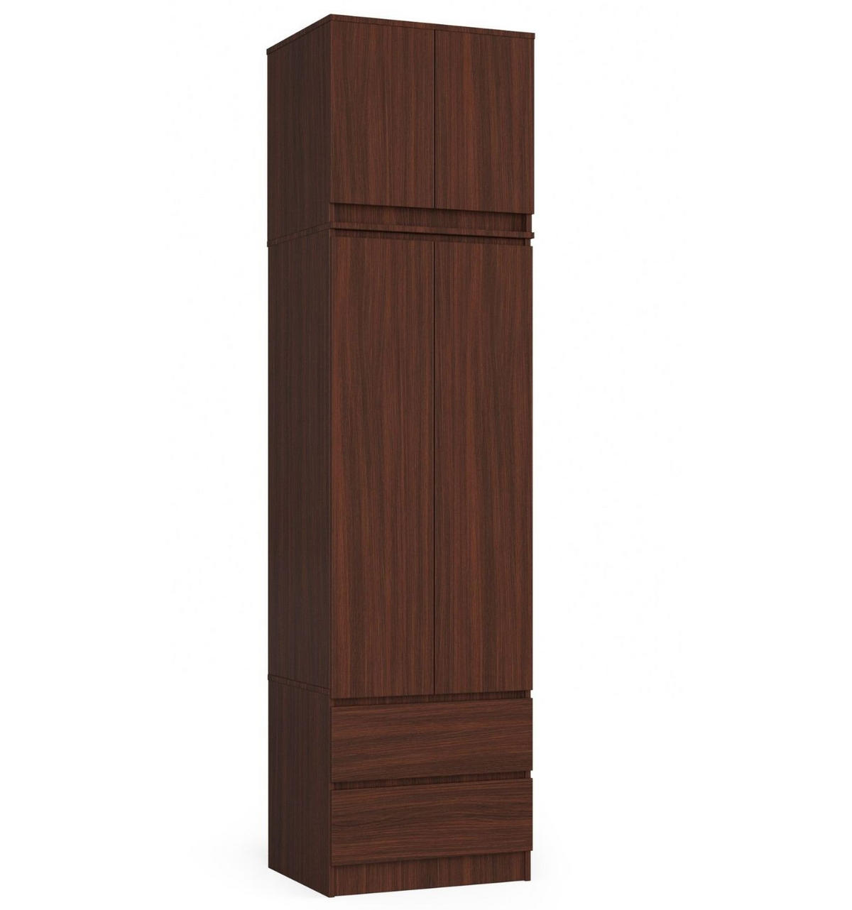 KLEIDERSCHRANK Wengefarben 60x51x234 cm - Wengefarben, Holzwerkstoff (60/234/51cm) - Akord