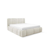 POLSTERBETT Springs Komplettset - Creme, Holzwerkstoff/Textil (120/200cm) - Fun Möbel