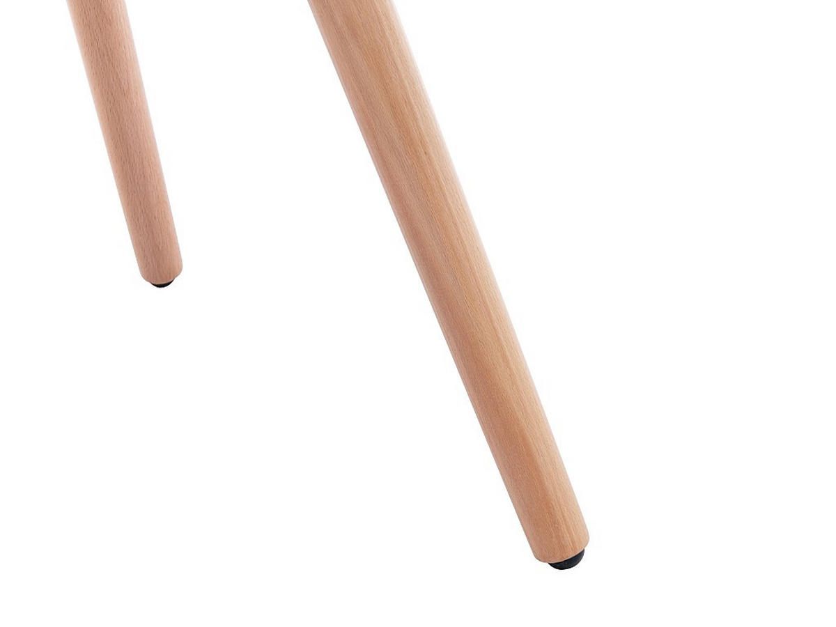 STUHL mit Armlehnen - Stoff & Metall in Holzoptik - Gelb - ELEANA - Gelb, Textil (58/85/56cm) - Vente-Unique