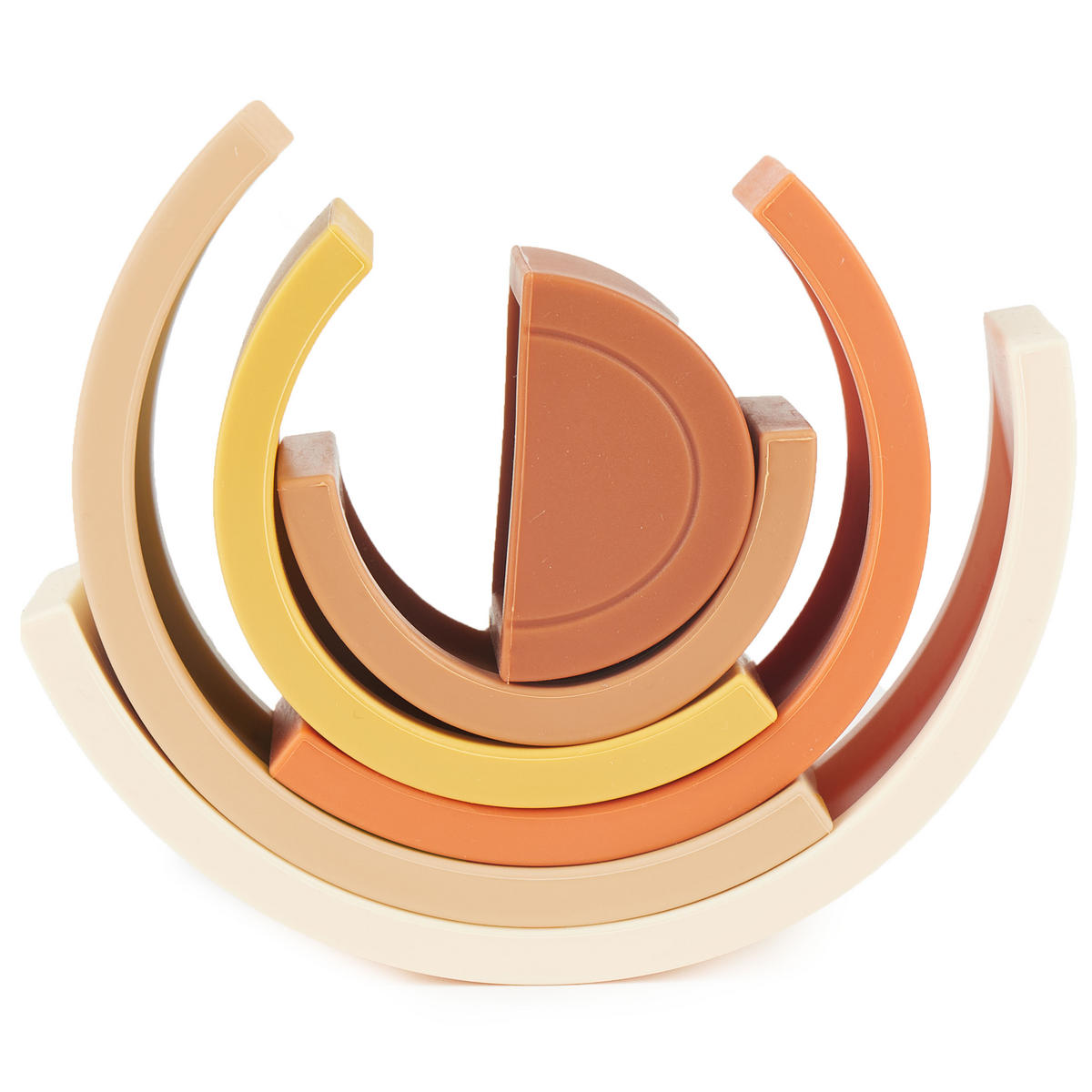 SILIKON-MOTORIKSPIELZEUG Baby Regenbogen - Multicolor, Kunststoff (50/140cm) - Bieco Spielwaren