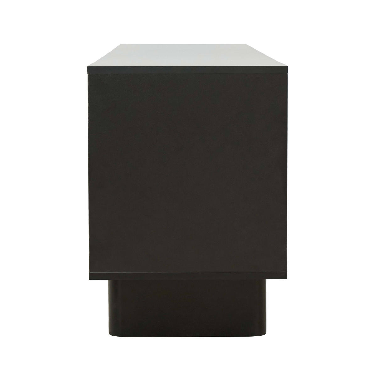 TV-SCHRANK, Schwarz - Schwarz, Holz (40/58/160cm) - Oviala