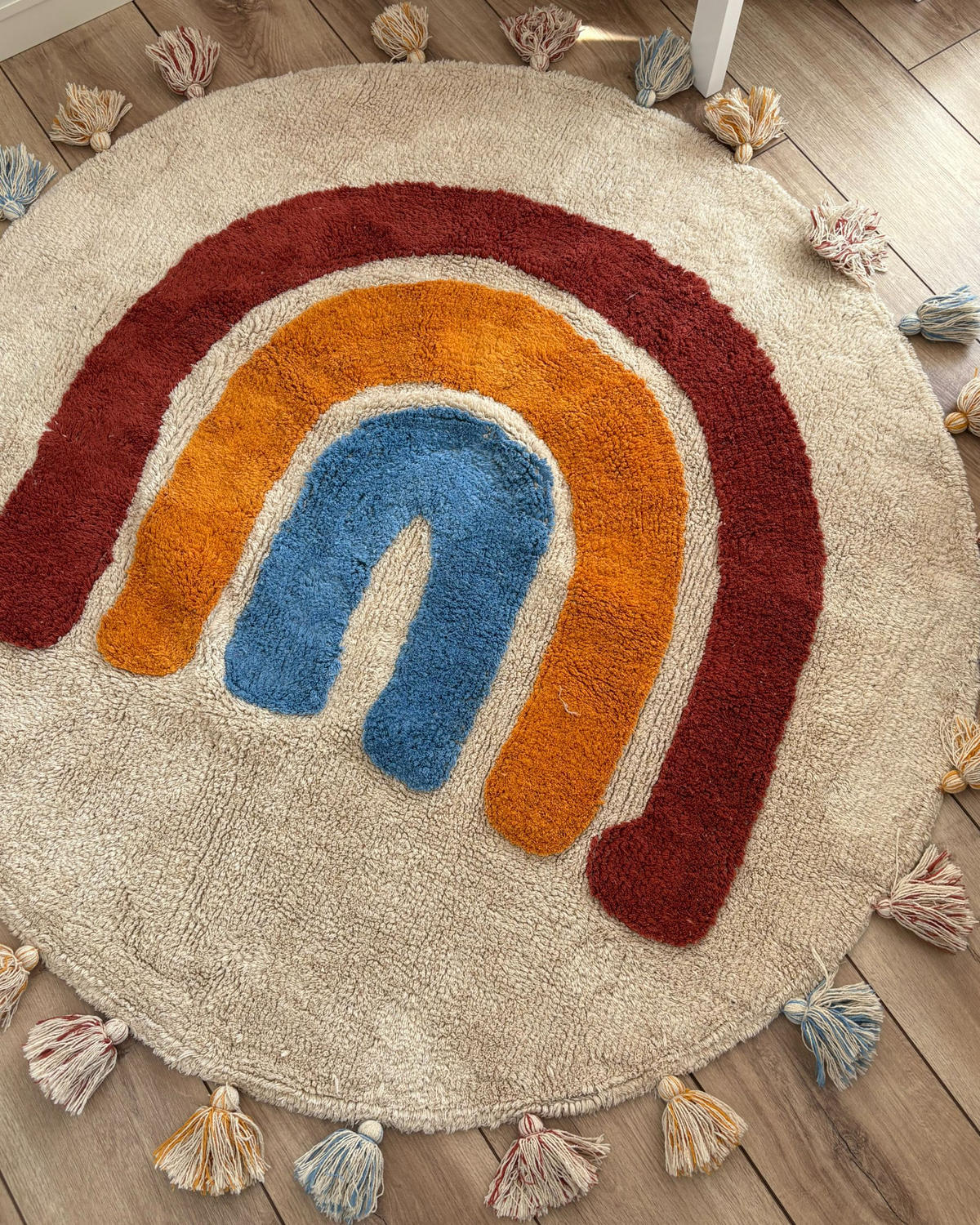 KURZFLOR-TEPPICH Yagci 120/120 cm - Multicolor, Textil (120/120cm) - Beliani