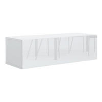 TV Schrank Weiß mit HochglanzFronte 100,2 x 36,5 x 30 cm Wohnzimmer Möbel - Weiß Hochglanz, Holzwerkstoff (100.2/36.5/30cm) - MebLocker