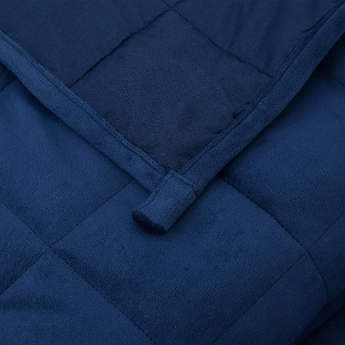 GEWICHTSDECKE Blau 155/220 Cm 7 Kg Stoff - Blau, Textil (150/220cm) - vidaXL