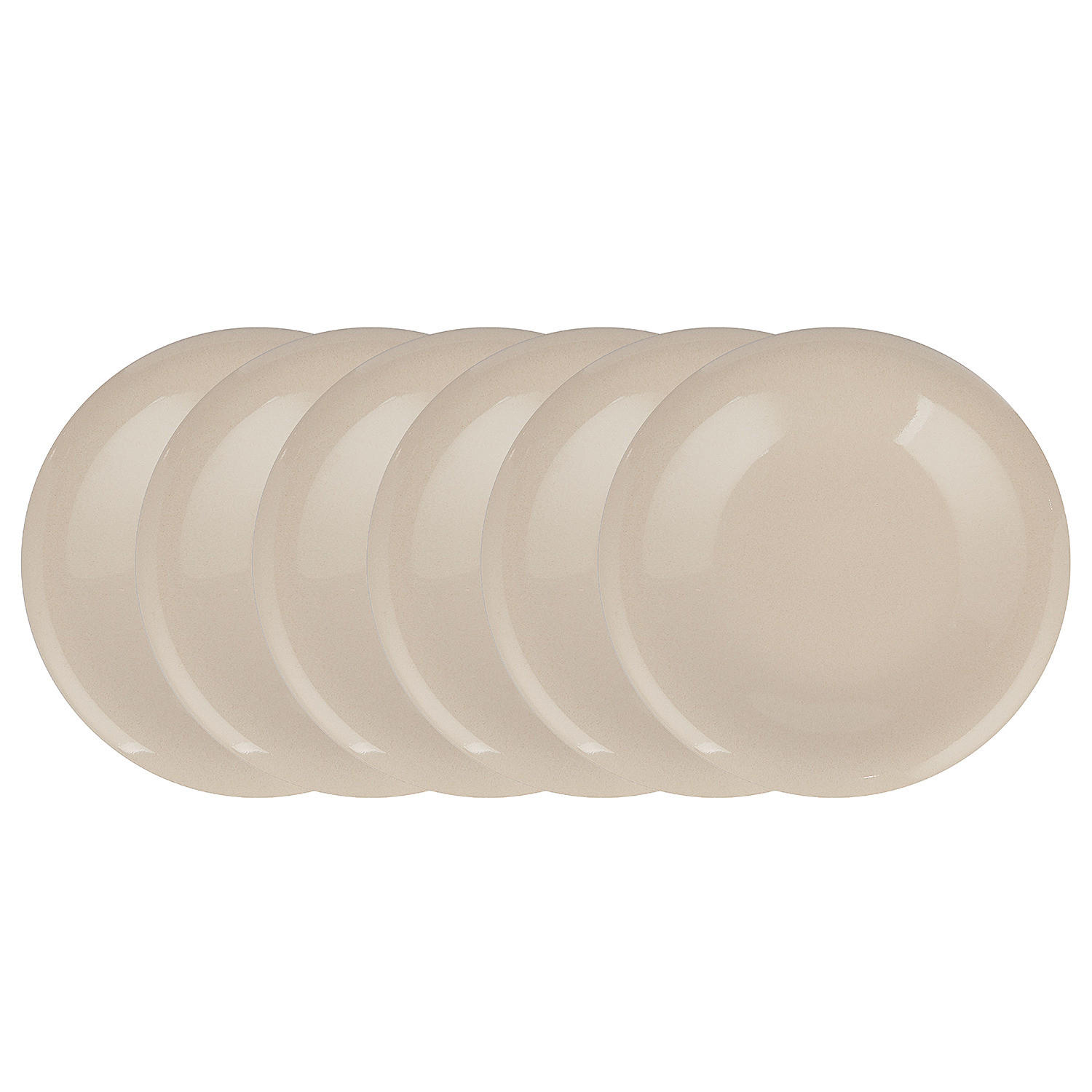 FRÜHSTÜCKSTELLER (6er Set) Bon Ton - Beige, Keramik (22/22/4cm) - Butlers