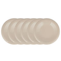 FRÜHSTÜCKSTELLER (6er Set) Bon Ton - Beige, Keramik (22/22/4cm) - Butlers
