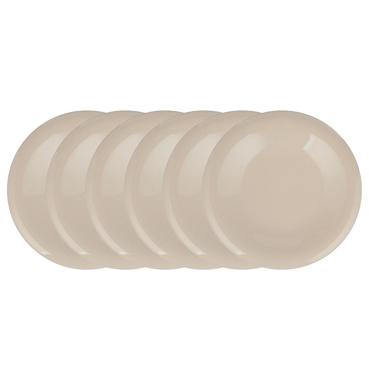 FRÜHSTÜCKSTELLER (6er Set) Bon Ton - Beige, Keramik (22/22/4cm) - Butlers