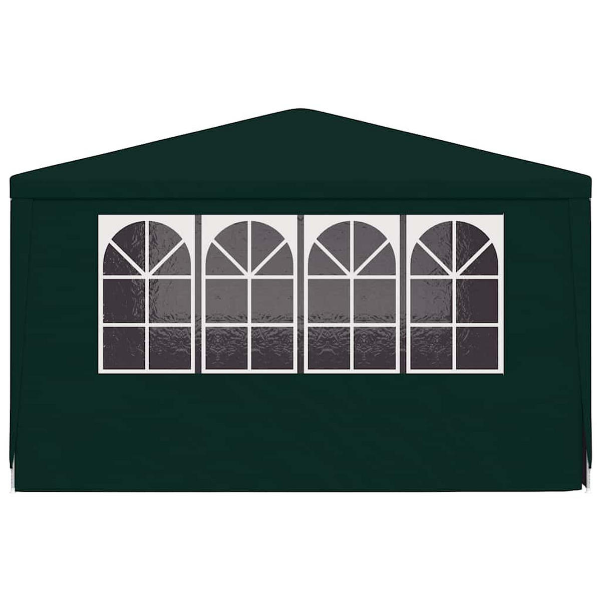 PROFI-PARTYZELT Mit Seitenwänden 4/4 M Grün 90 G/M² - Grün, Kunststoff (400/275/400cm) - vidaXL