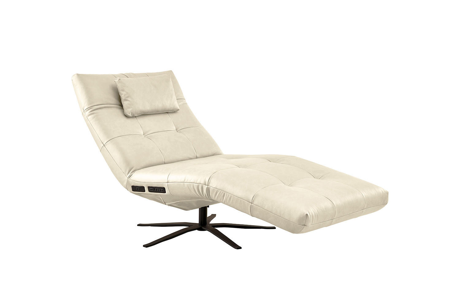 Kawola Relaxliege Weiß 82x115x156 cm