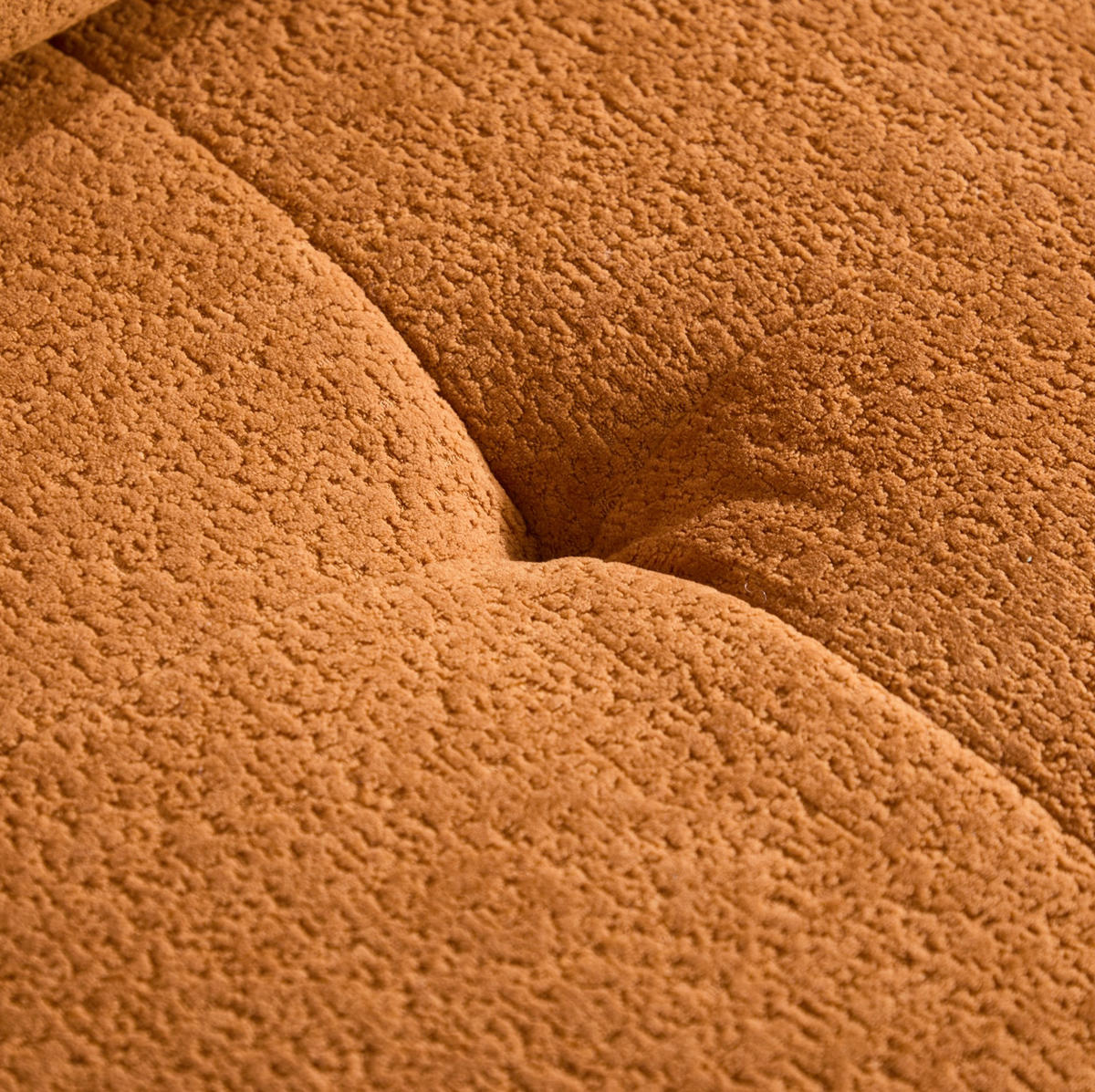 ECKSOFA 97/100/68 cm Orange aus Kordstoff mit Memory-Schaum - Orange, Textil (100/97cm) - OKMYHOME