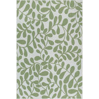 FLACHWEBTEPPICH Floral BORNO Polypropylen Grün 140 x 200 cm - Grün, Textil (140/200cm) - KADIMA DESIGN