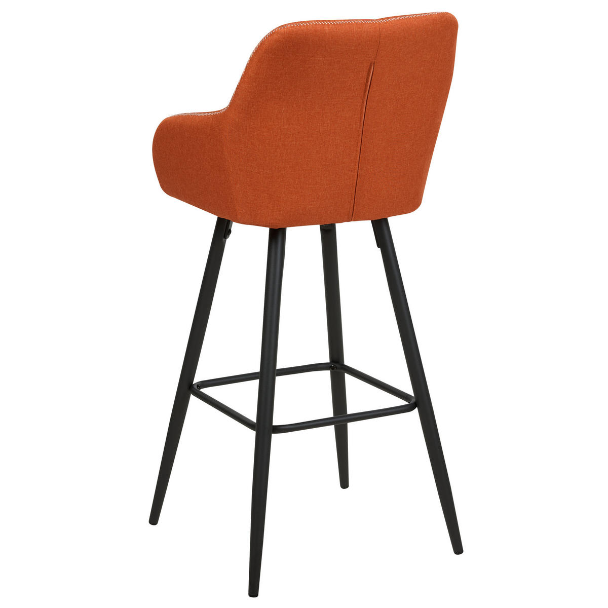 BARSTUHL 2er-Set Polsterbezug Orange Darien - Orange, Textil/Metall (47/104/47cm) - Beliani
