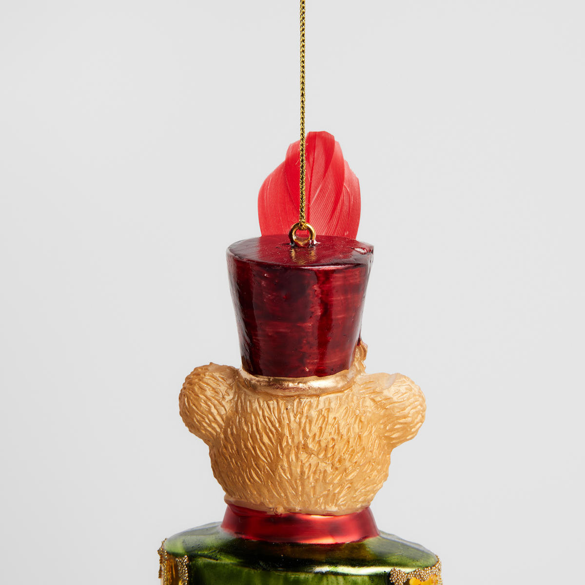 WEIHNACHTSKUGEL Glas FLORETTA, NUCIO Bär 5 x 18 cm, Gold, Christbaumkugeln, Weihnachtsdeko Xmas, Christmas Deko - Goldfarben, Glas (5.5/5.5/18.5cm) - home&you