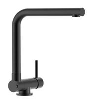 VORFENSTER-KÜCHENARMATUR, Umklappbar 6 CM, Schwarz Matt, 360° schwenkbar - Schwarz, Metall (20/31.3/20cm) - VIZIO