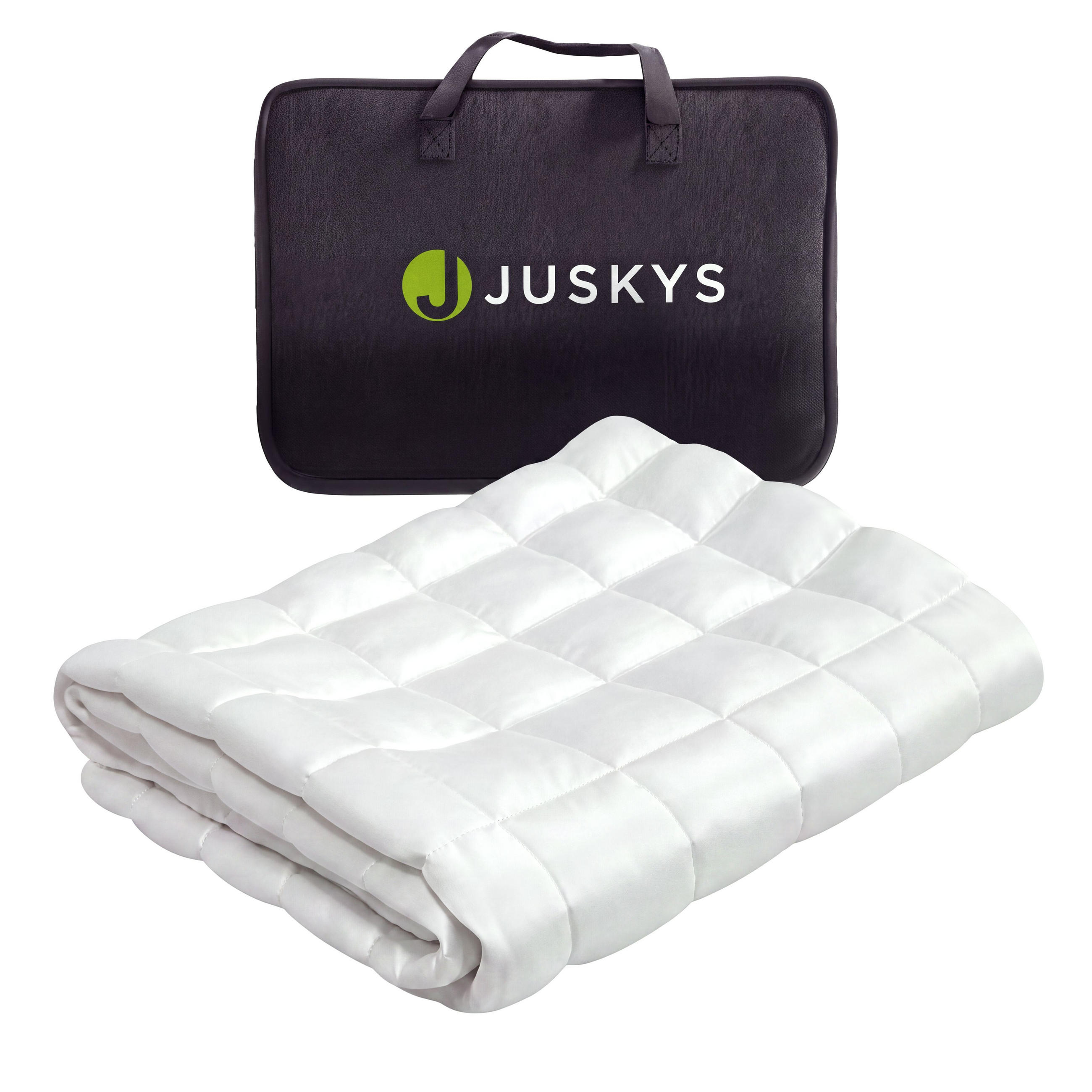 GEWICHTSDECKE Anti Stress Bettdecke 135x200 cm 7 kg - Weiß, Textil (135/200cm) - Juskys