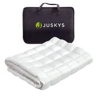 GEWICHTSDECKE Anti Stress Bettdecke 135x200 cm 7 kg - Weiß, Textil (135/200cm) - Juskys