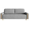 3-SITZER SCHLAFSOFA Majla Grau - Eichefarben/Grau, Holz/Textil (236/93/97cm) - Selsey